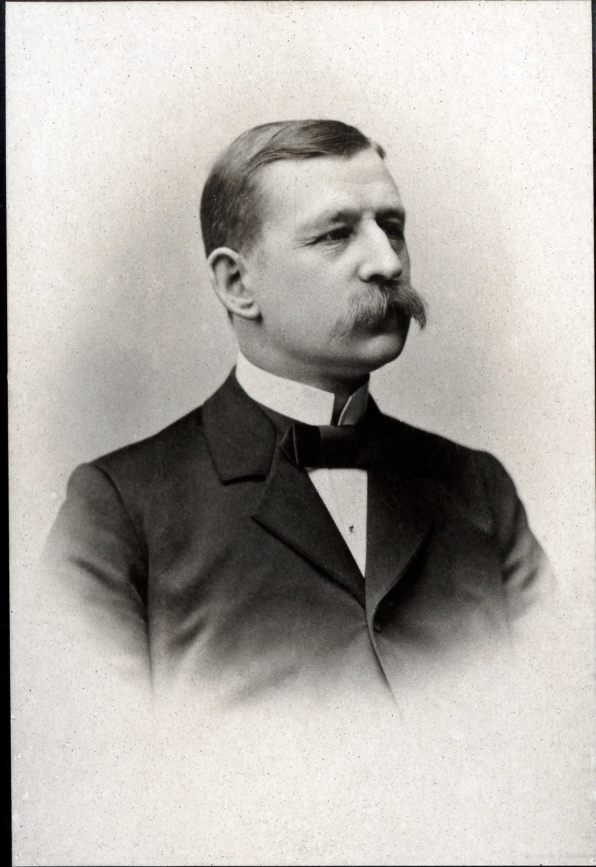 Ritratto di Salomon August Andree (1854-1897), ingegnere, fisico, aeronauta ed esploratore polare svedese da French Photographer