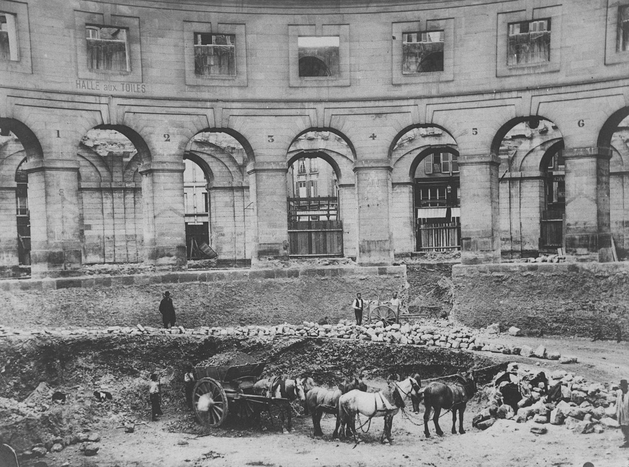 Ricostruzione della Halle au Blé, Parigi da French Photographer