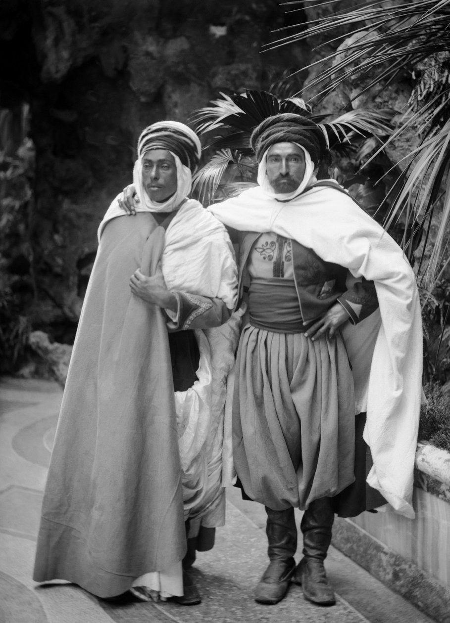 Rappresentanti delle colonie francesi, in costume tradizionale, a Parigi, circa 1850, ricevuti da Jean Etienne Théodore Ducos (1801-1855), ministro della marina e delle colonie dal 1851 al 1855. Fotografia. Collezione Ducos. da French Photographer