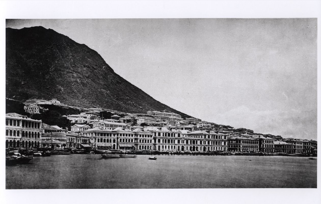 La Praya, Hong Kong, da Illustrations de la Chine et de ses Habitants di J. Thompson, pubblicato nel 1873 da French Photographer
