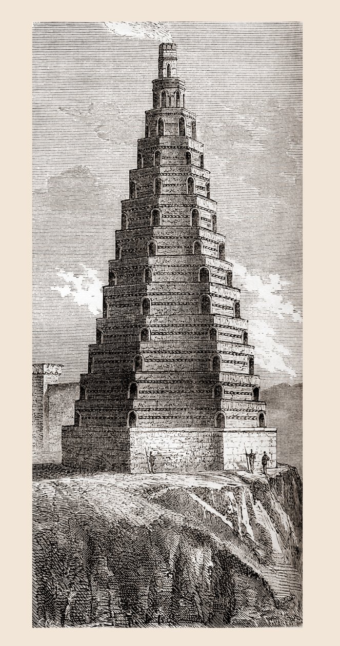 Raffigurazione del XIX secolo della Torre dell