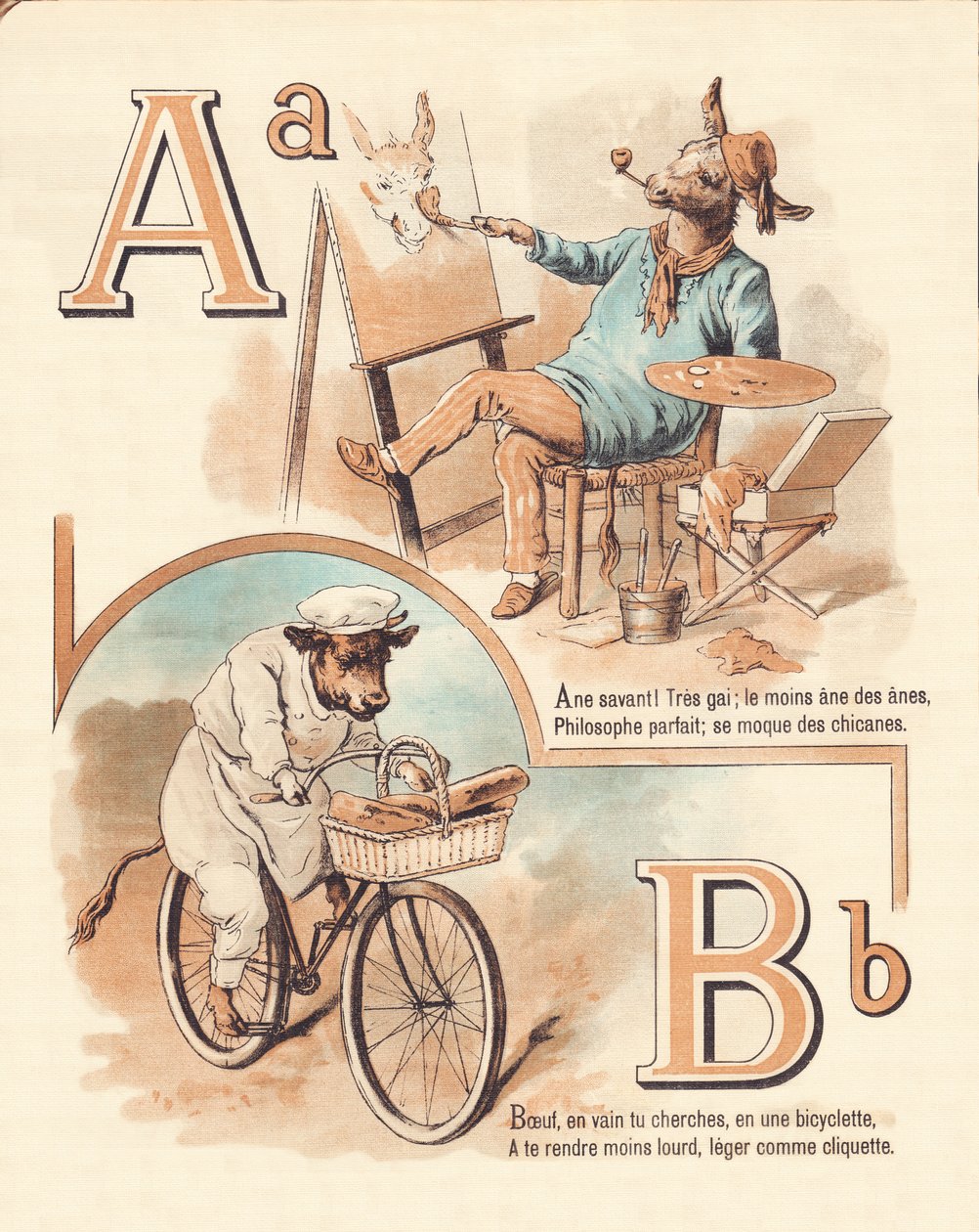 Animale, artista, manzo, fornaio da French School