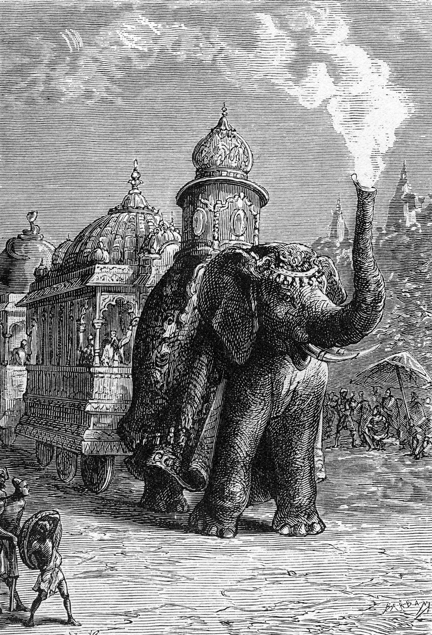 Un treno fantastico, da "La casa del vapore" di Jules Verne da French School