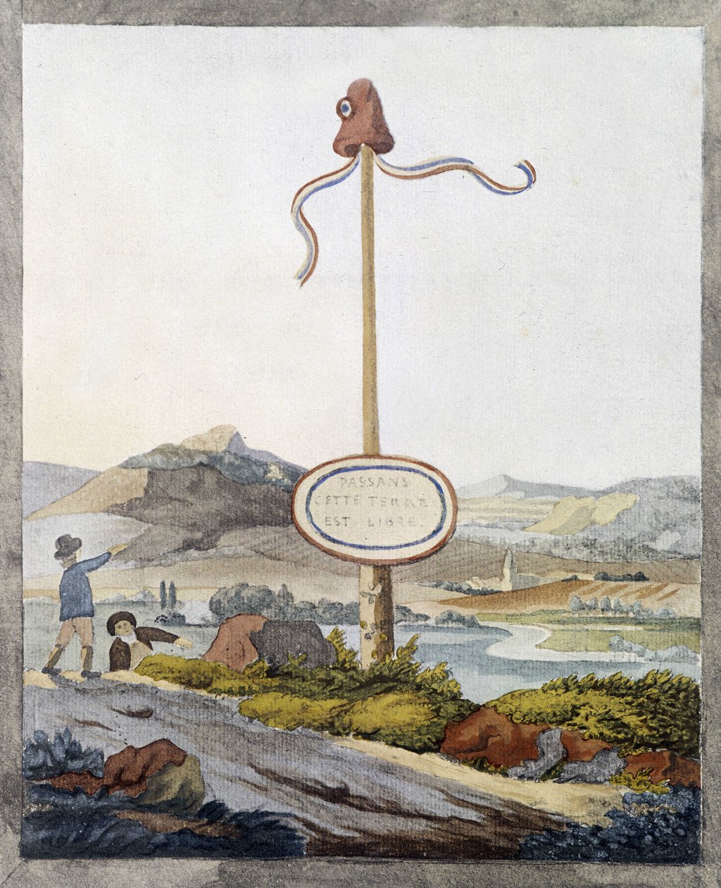 Una frontiera francese al tempo della rivoluzione del 1789: “Passeggeri, questa terra è libera” da French School
