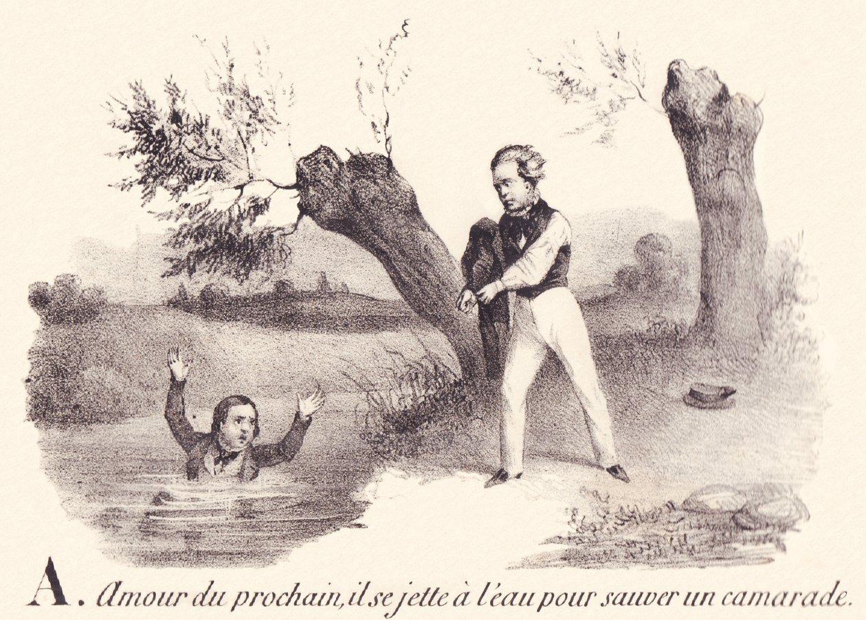A: Amore del prossimo, si getta in acqua per salvare un compagno da French School