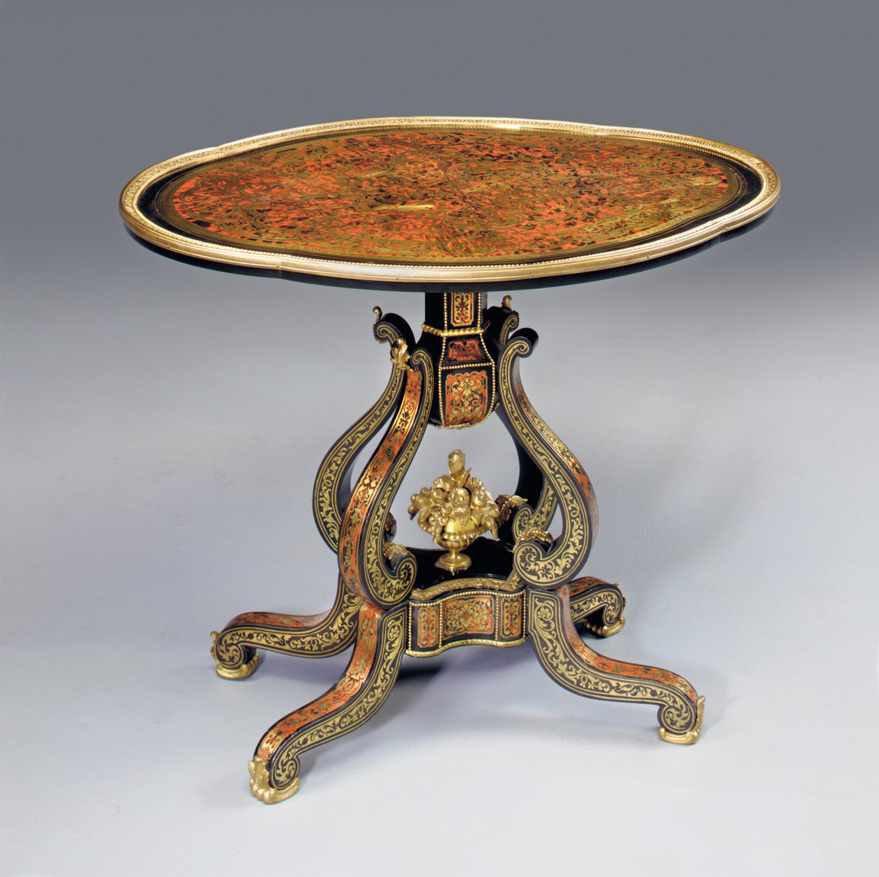 Tavolino occasionale Napoleone III "Boulle" da French School