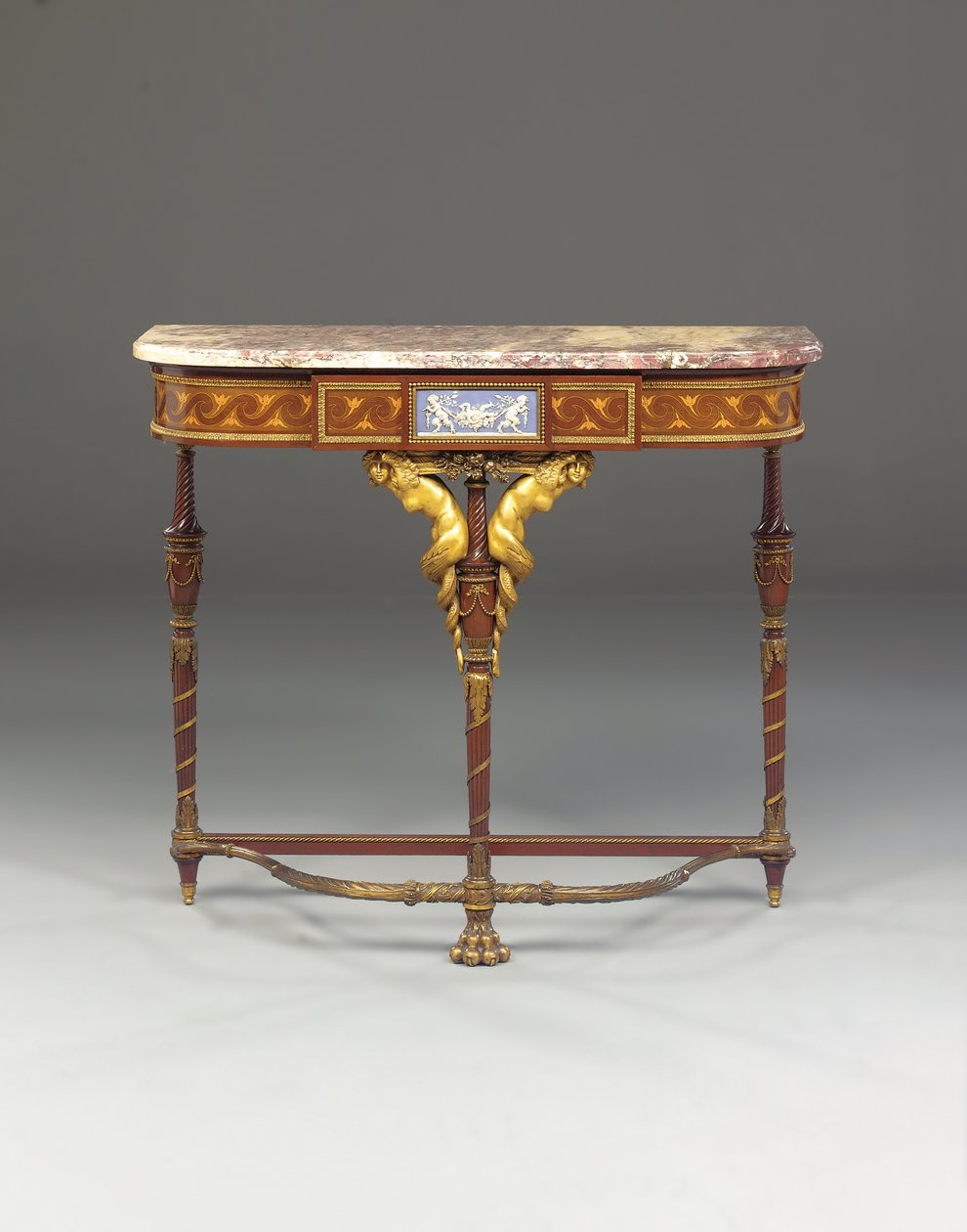 Una console Napoleone III, nello stile di Jacob, di Maison Millet, Parigi, c.1865 da French School