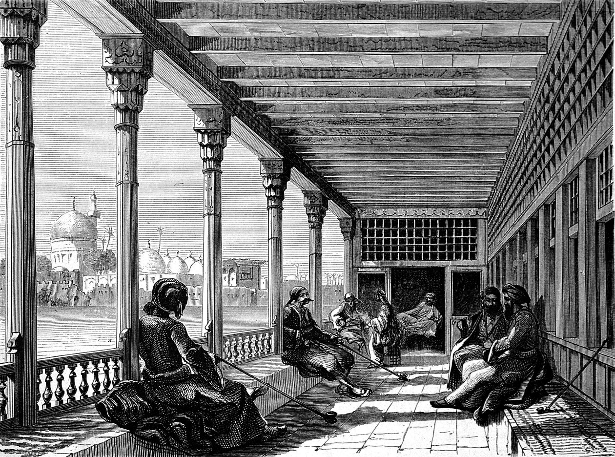 Un caffè sulle rive del Tigri, Baghdad da French School