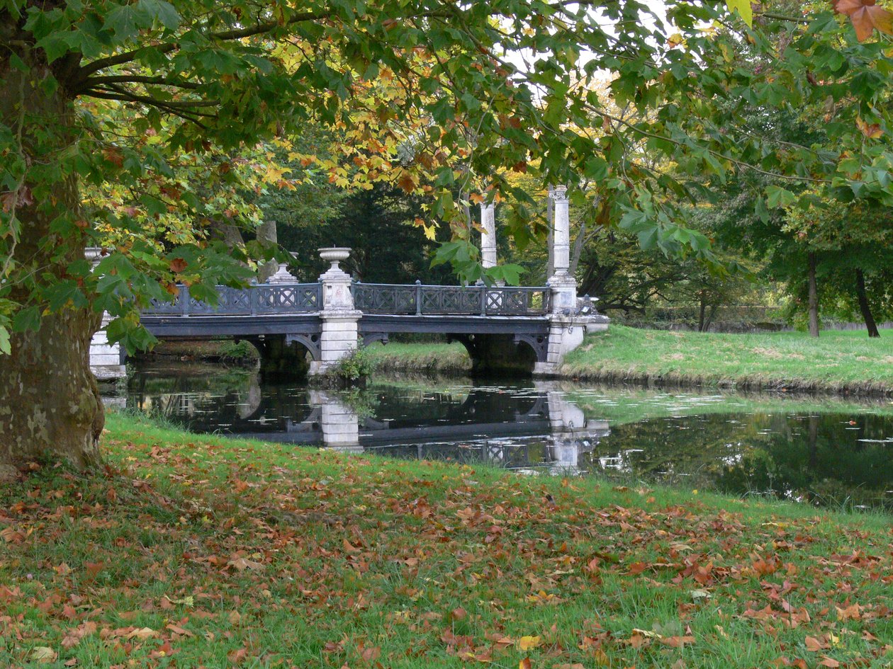Veduta del ponte dei Giardini Inglesi, Le Pont des Grandes Hommes da French School