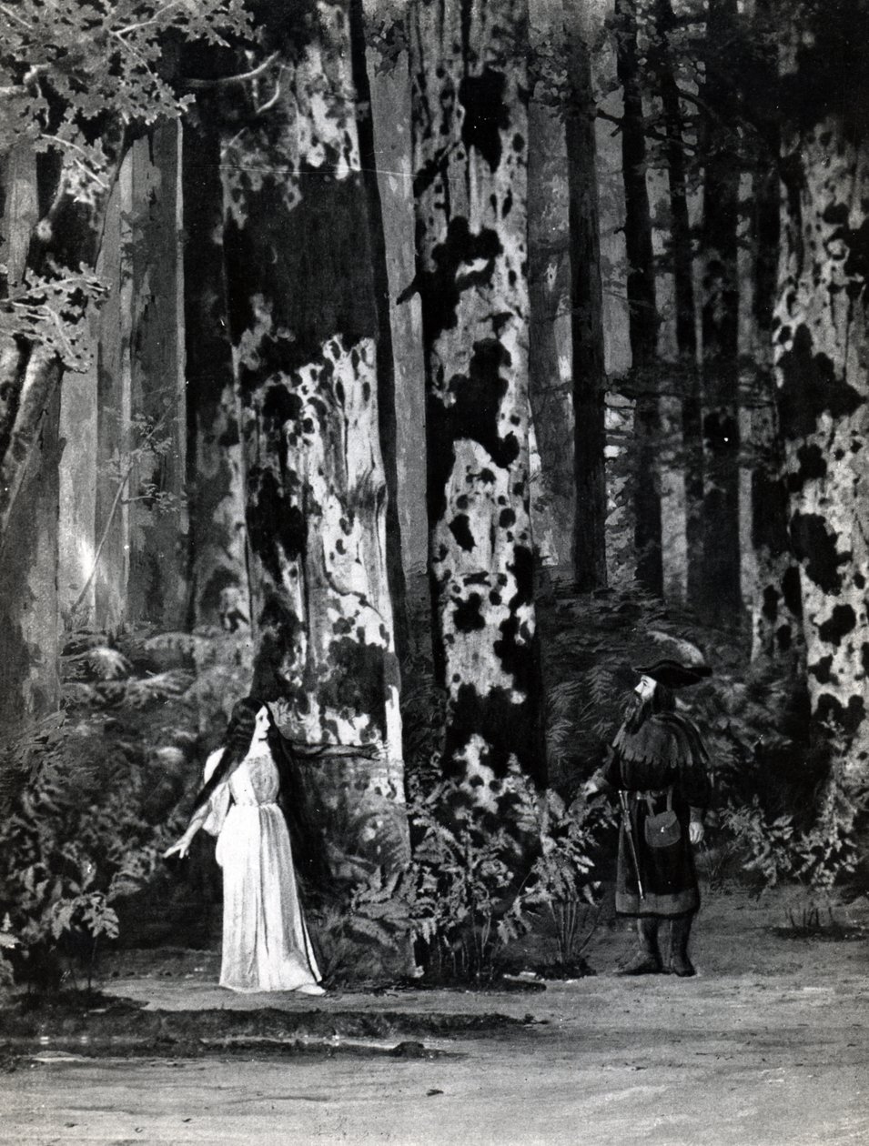 Atto I, Scena 1 di Pelleas et Melisande di Debussy, da una fotografia della prima produzione nell