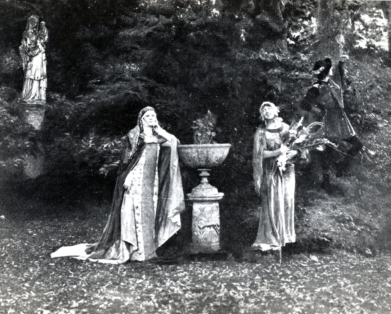 Atto I, Scena 3 di Pelleas et Melisande di Debussy, da una fotografia della prima produzione nell