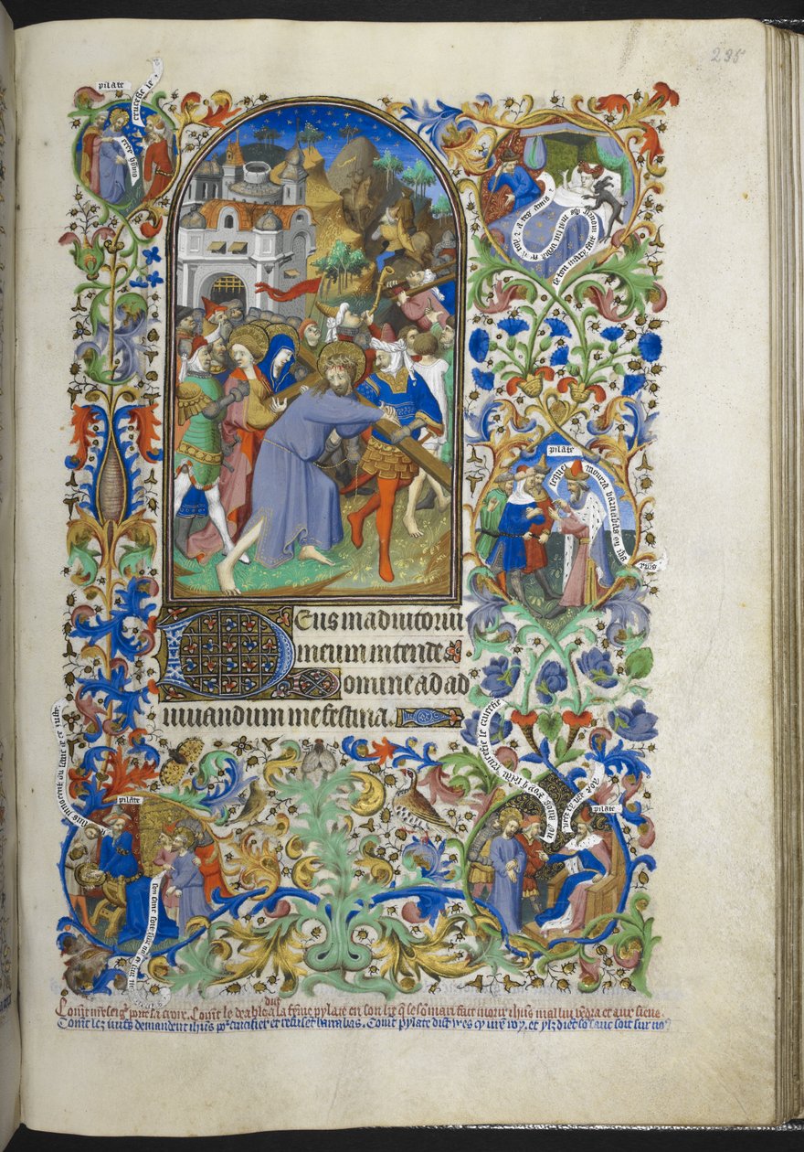 Cristo che porta la croce, da Libro delle Ore (The Bedford Hours) c.1410-30 da French School