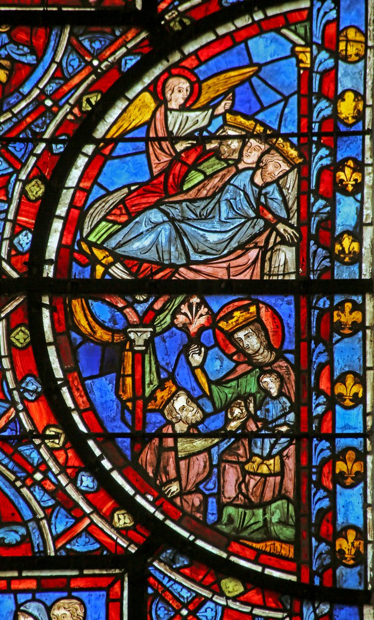 Adorazione dei Magi; I Magi avvertiti in sogno da French School