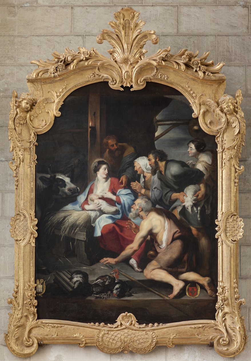 Adorazione dei pastori da French School