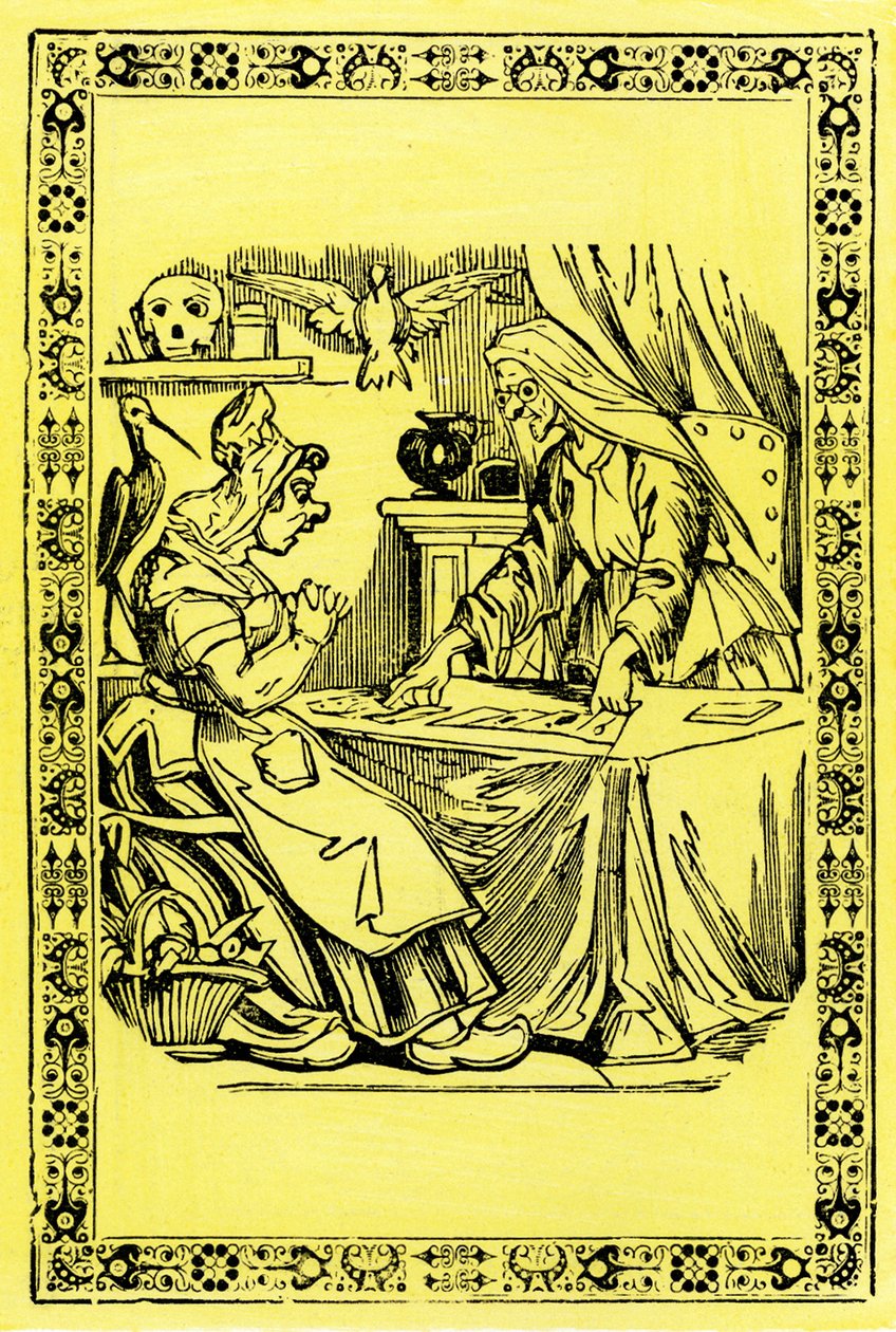 Narratore di avventure. Copertina della chiave dei sogni. Immagine di Epinal. XIX secolo. da French School