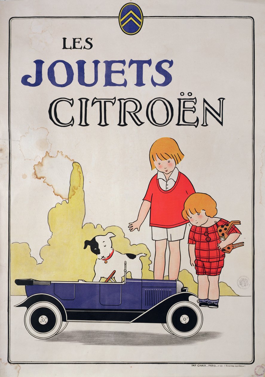 Pubblicità per Citroen Toys, 1922 da French School