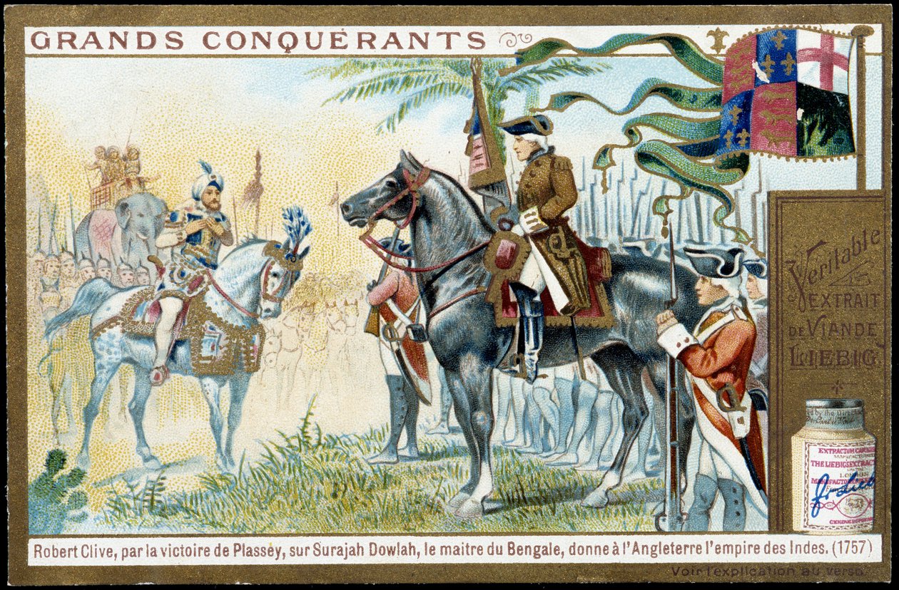 Dopo la vittoria di Plassey su Surajah Dowlah (Suraj Ud-daula o Ud Daula Ud Daulah o Ud-Daulah), il padrone del Bengala diede all