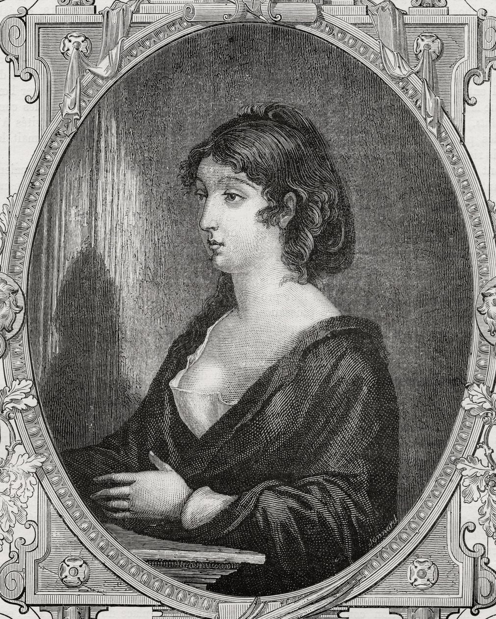 Aimee Cecile Renault (1774-94) inciso da Pannemaker dopo Rambert, da 