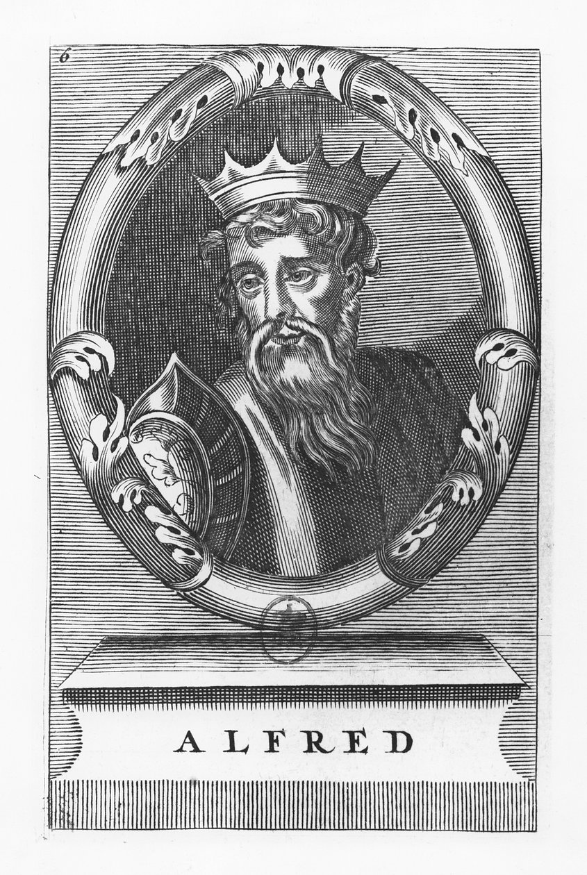 Alfredo il Grande (incisione) da French School