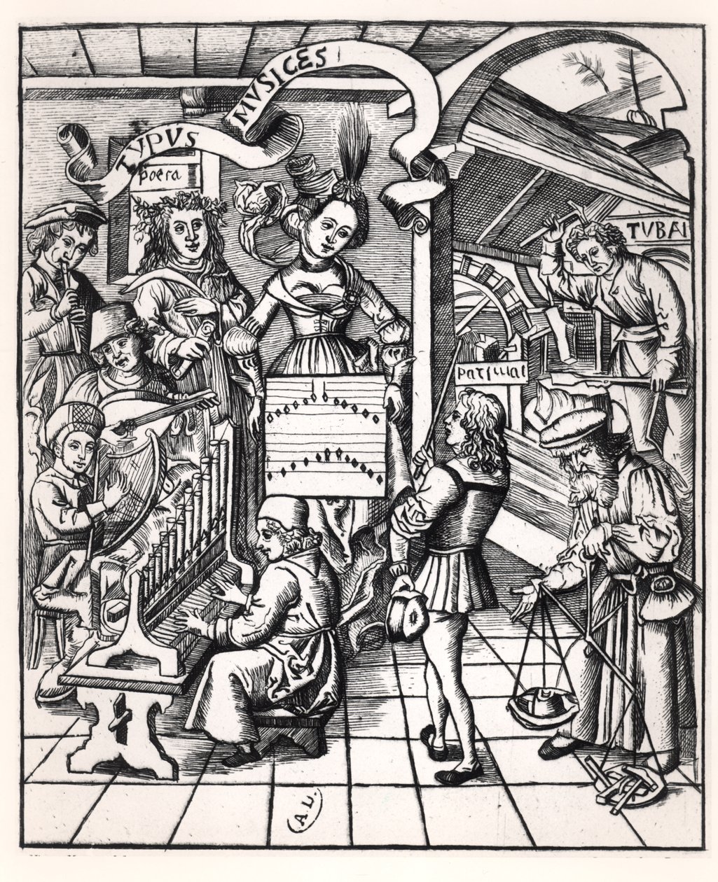Allegoria della musica da French School