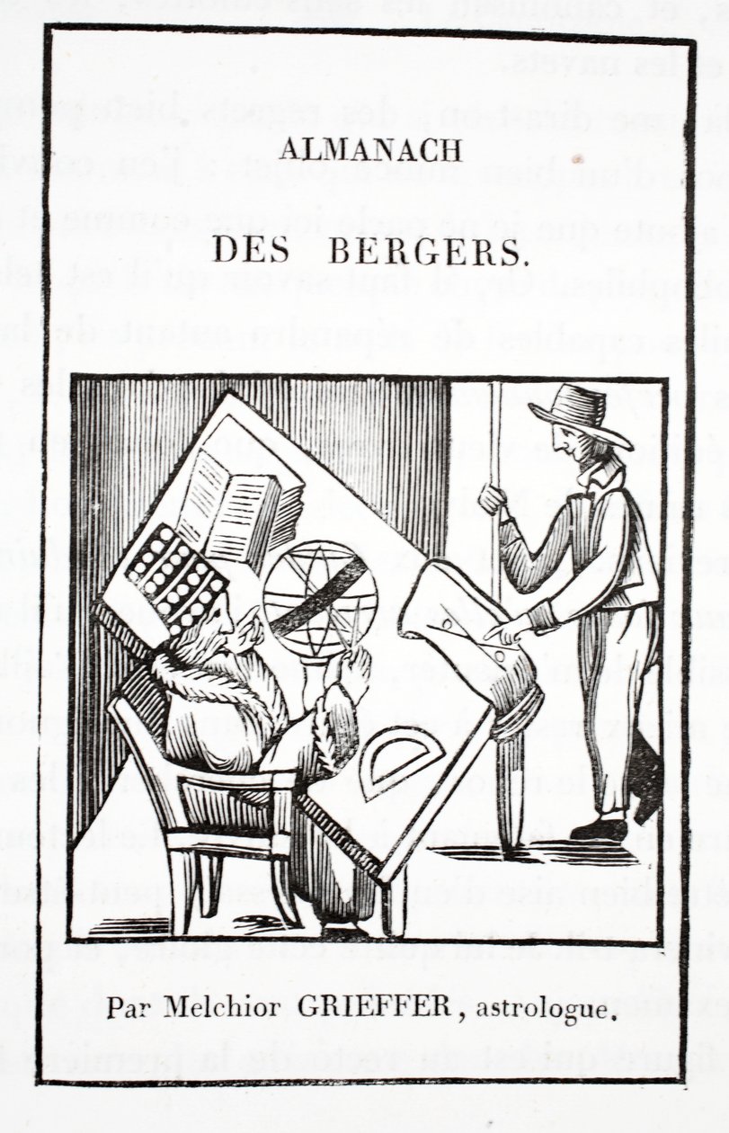 Almanacco dei pastori di Melchior Grieffer, astrologo da French School