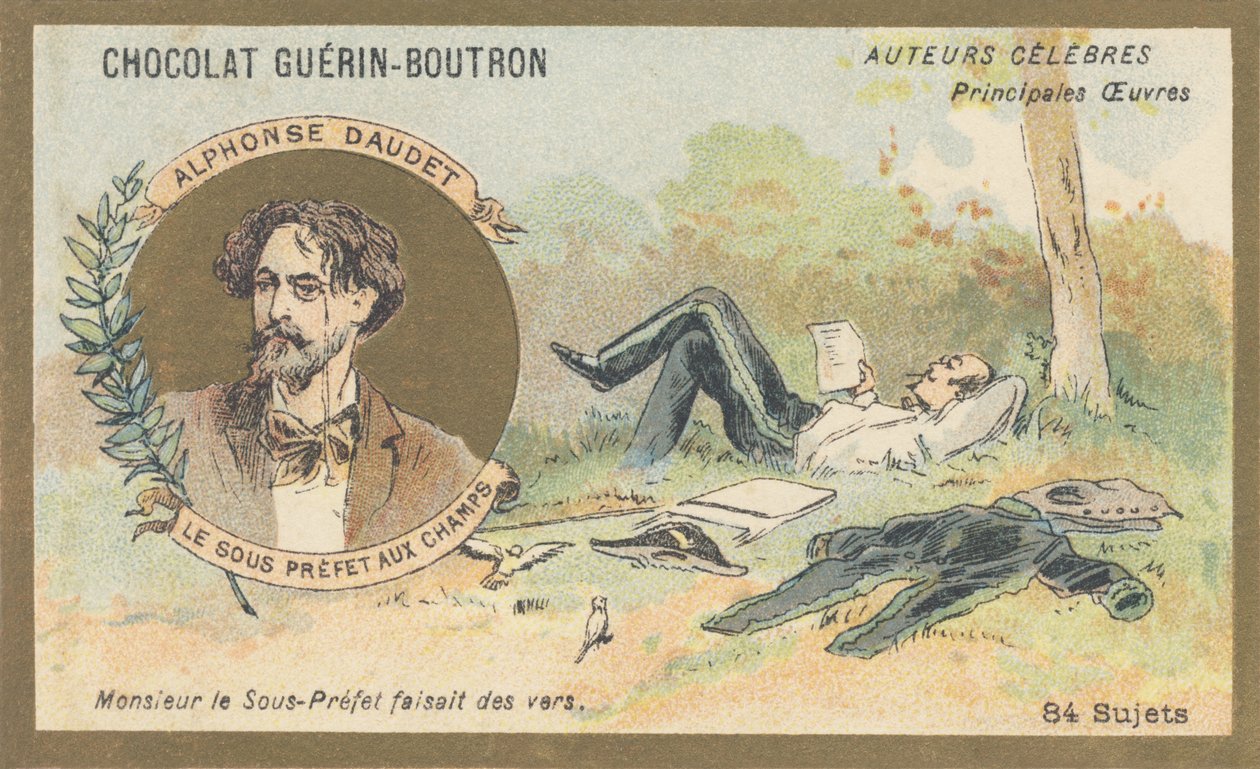 Alphonse Daudet (1840-1897), scrittore e drammaturgo francese, autore di 
