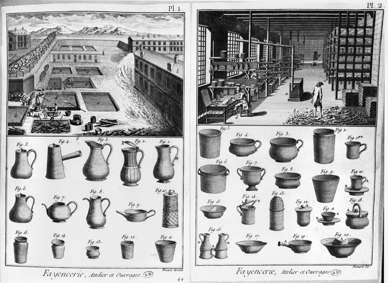 Un laboratorio di terracotta, illustrazione dall