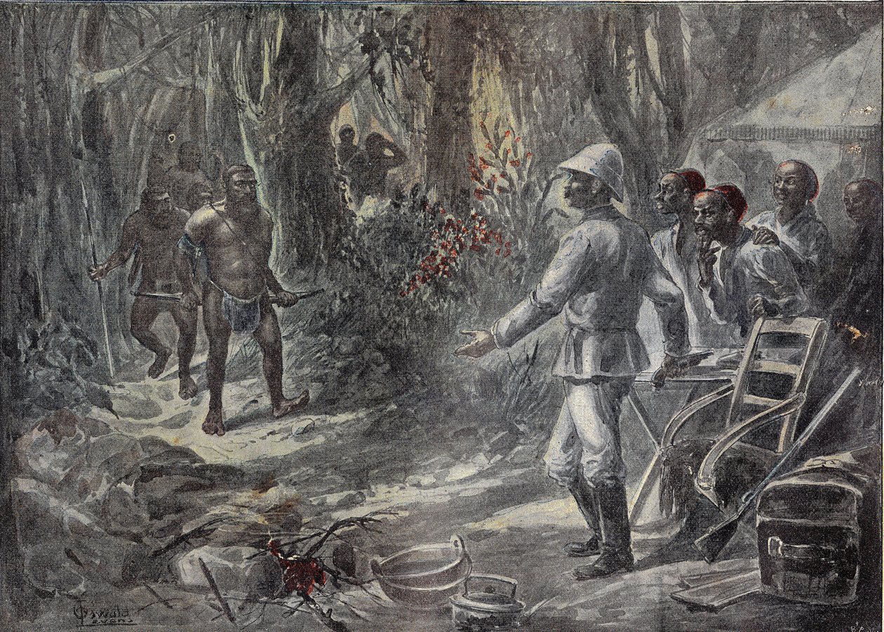 Un viaggiatore inglese Lloyd scopre i Pigmei mentre esplora l
