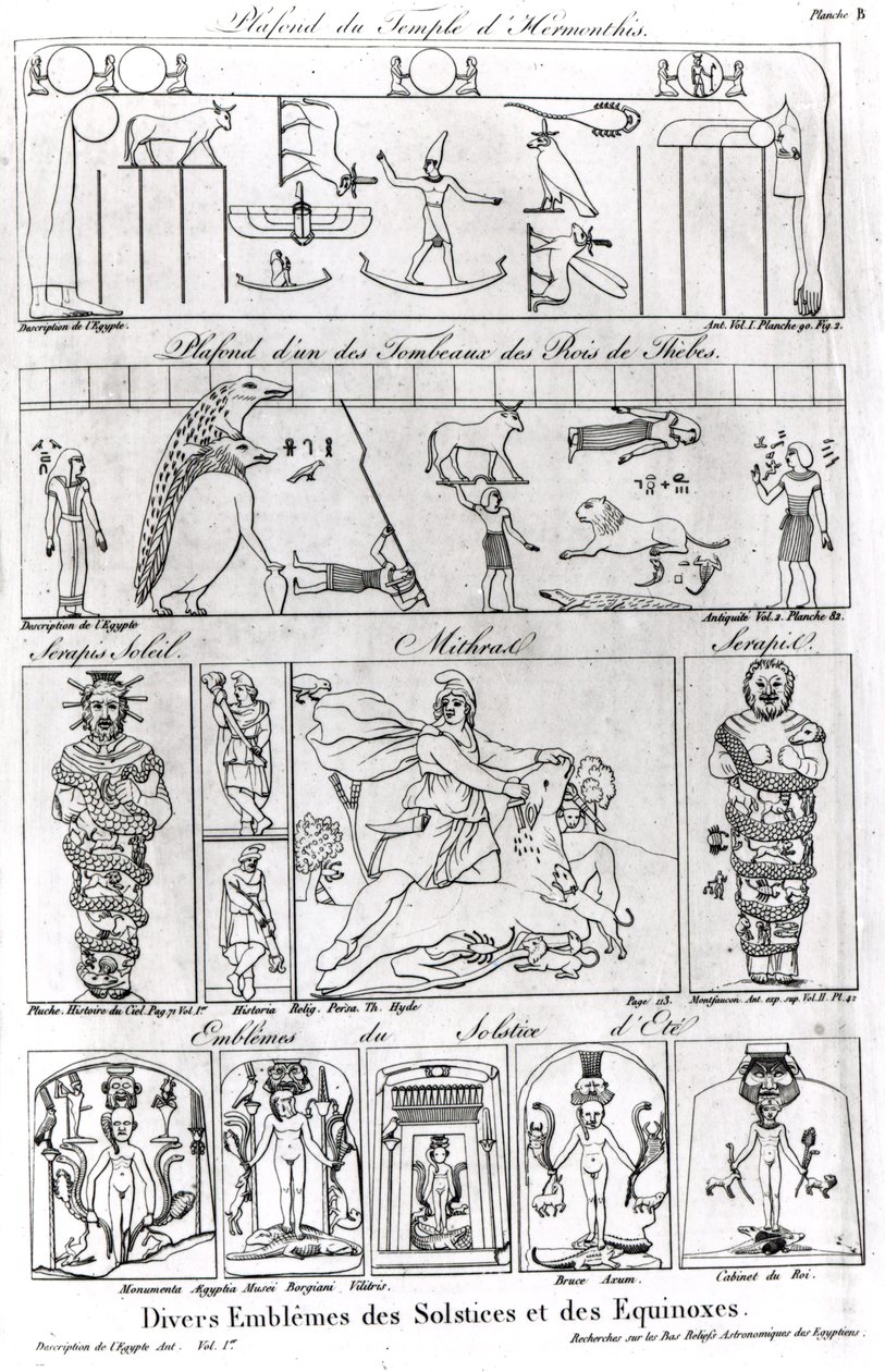 Illustrazioni e simboli religiosi e astronomici dell