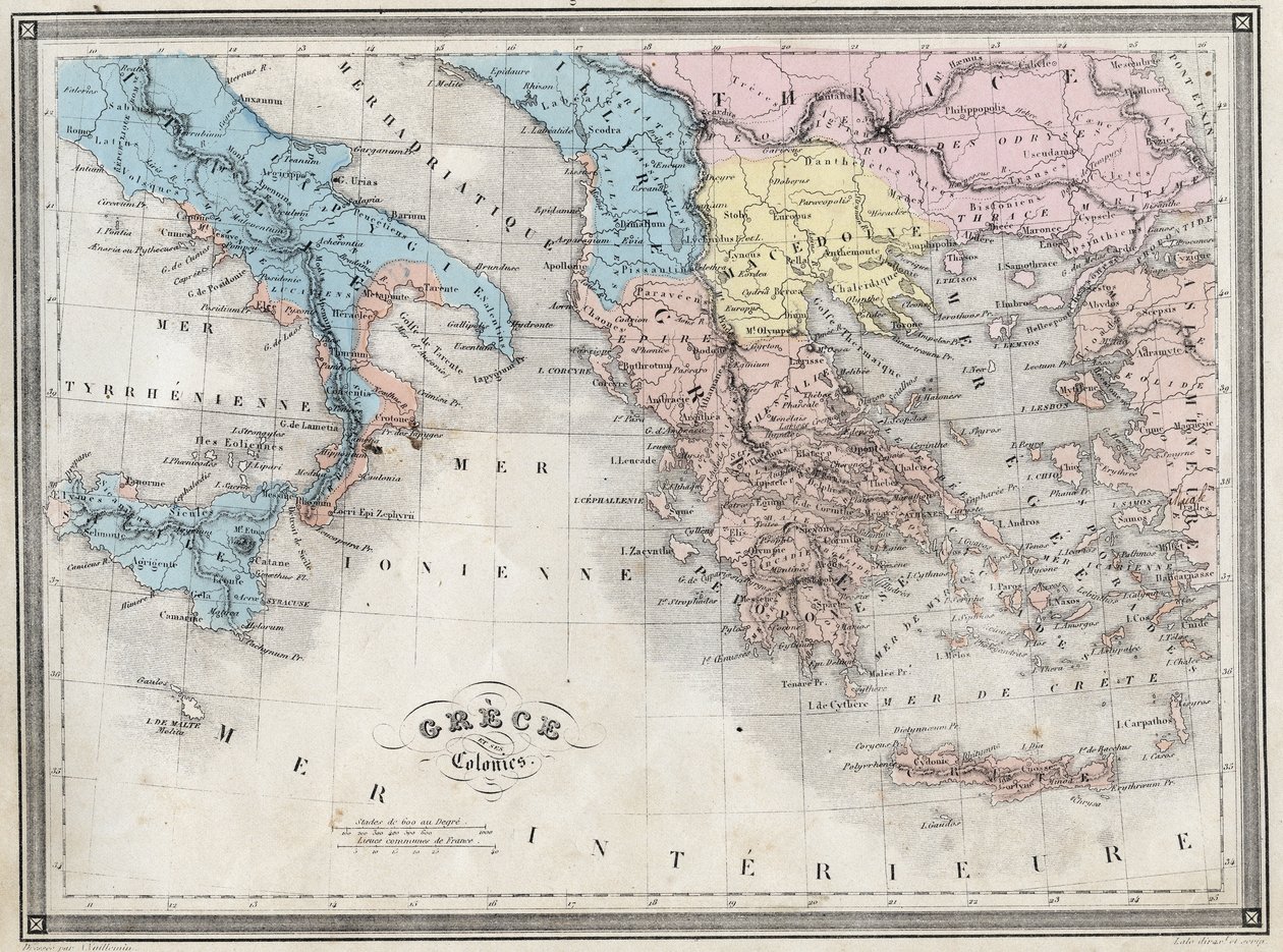 Antica Grecia e le sue colonie - Tavola da 