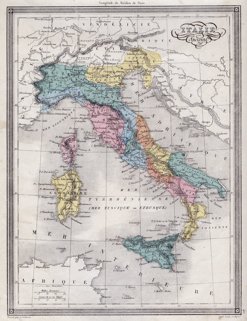Italia antica - Tavola estratta da 