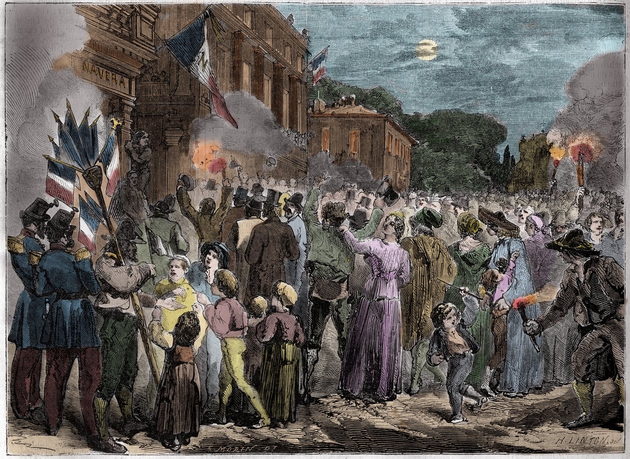 Annessione della Savoia e di Nizza alla Francia - 1860 Annessione di Nizza alla Francia da French School