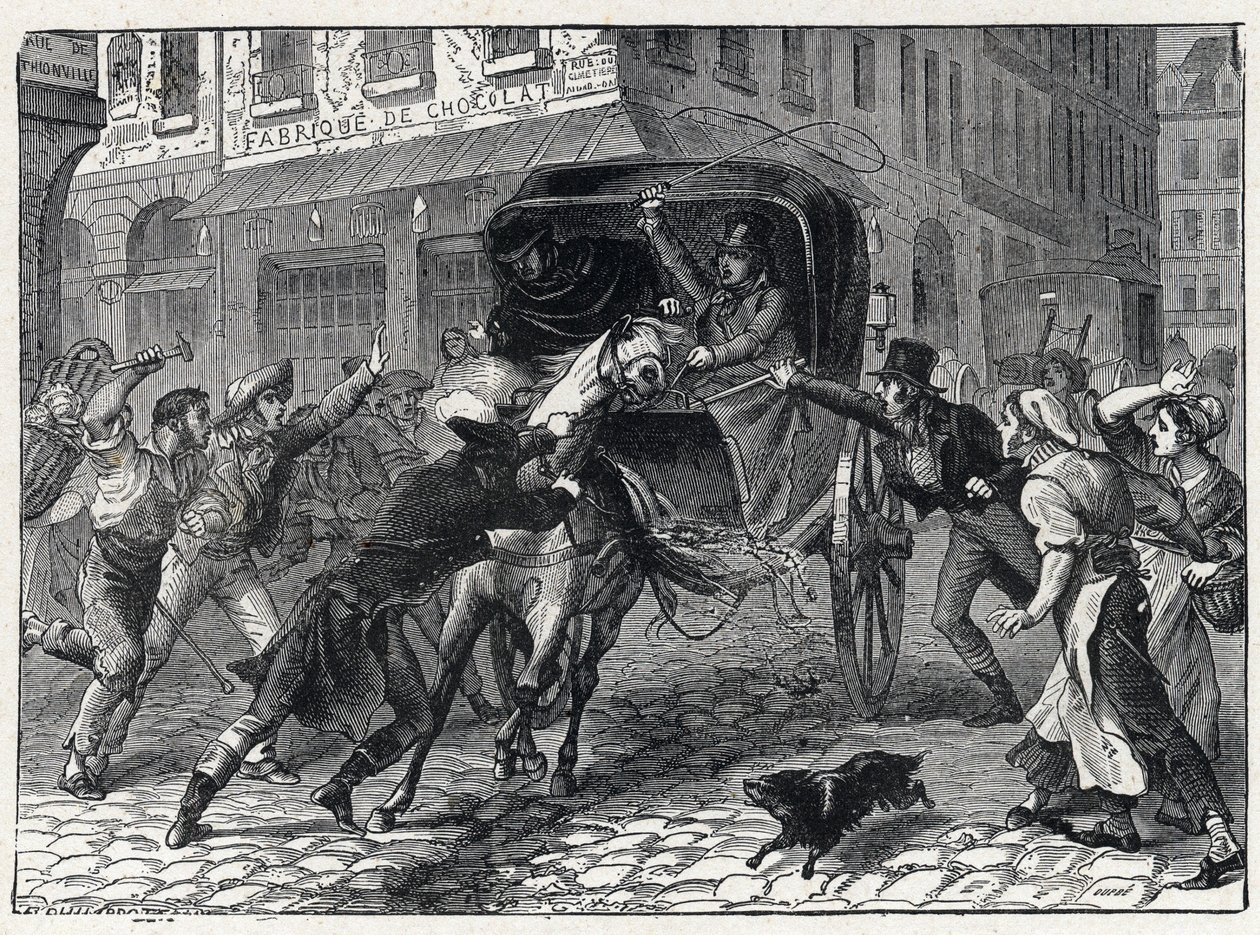 Arresto di Georges Cadoudal (1771-1804), un capo chouan durante le Guerre di Vandea, 9 marzo da French School