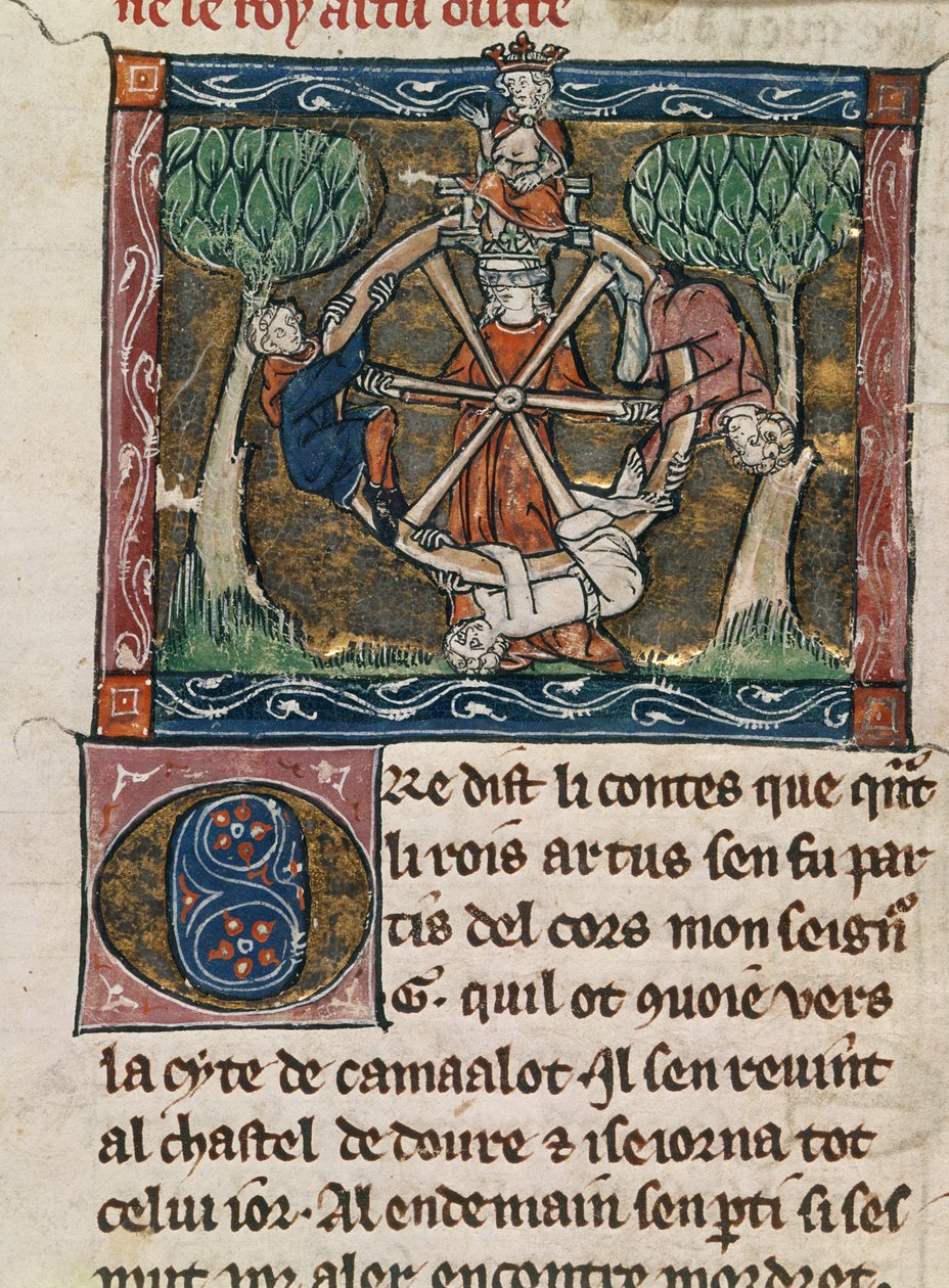 Artù sulla ruota della fortuna da French School