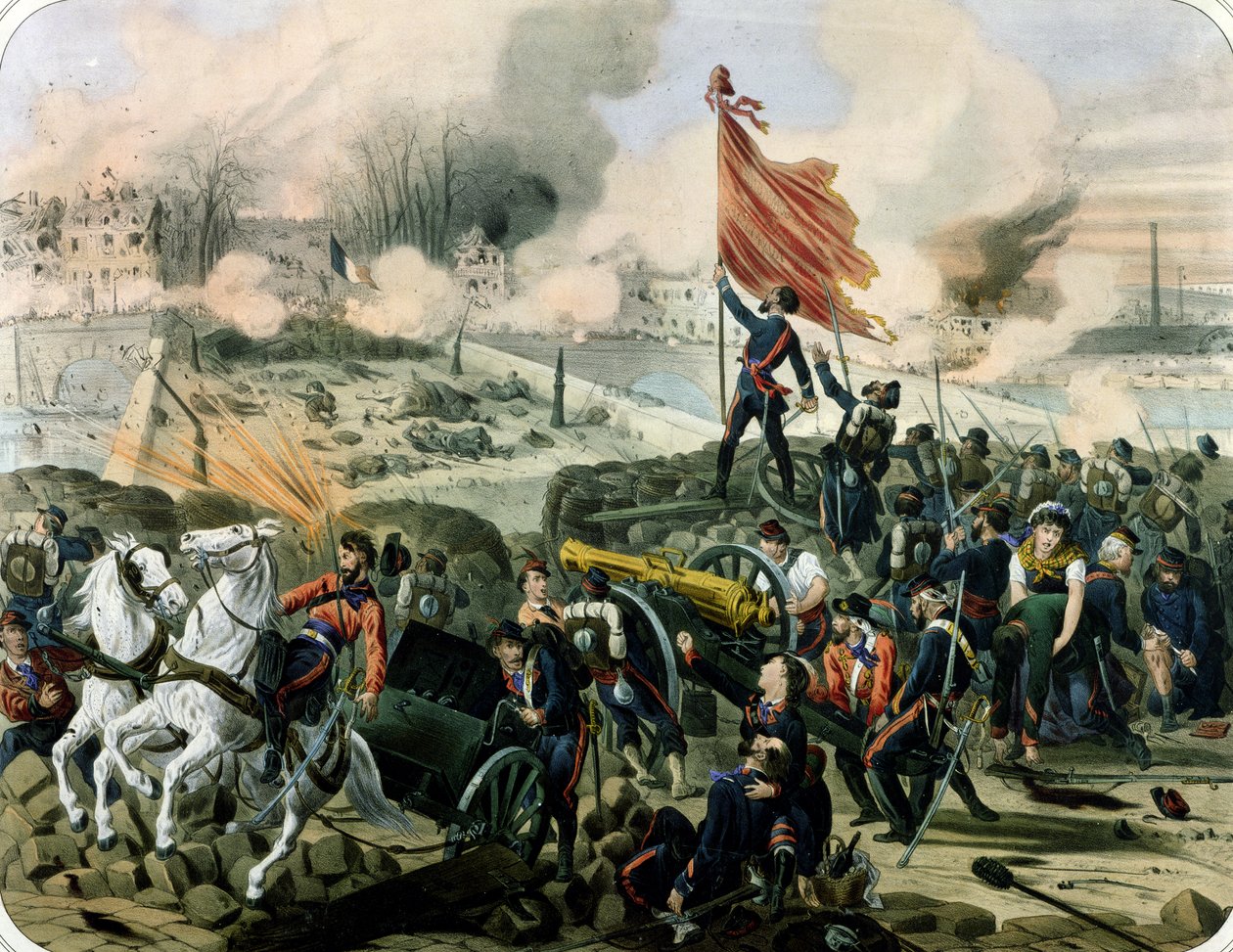 Attacco al Pont de Neuilly e Courbevoie, 2 aprile 1871 da French School