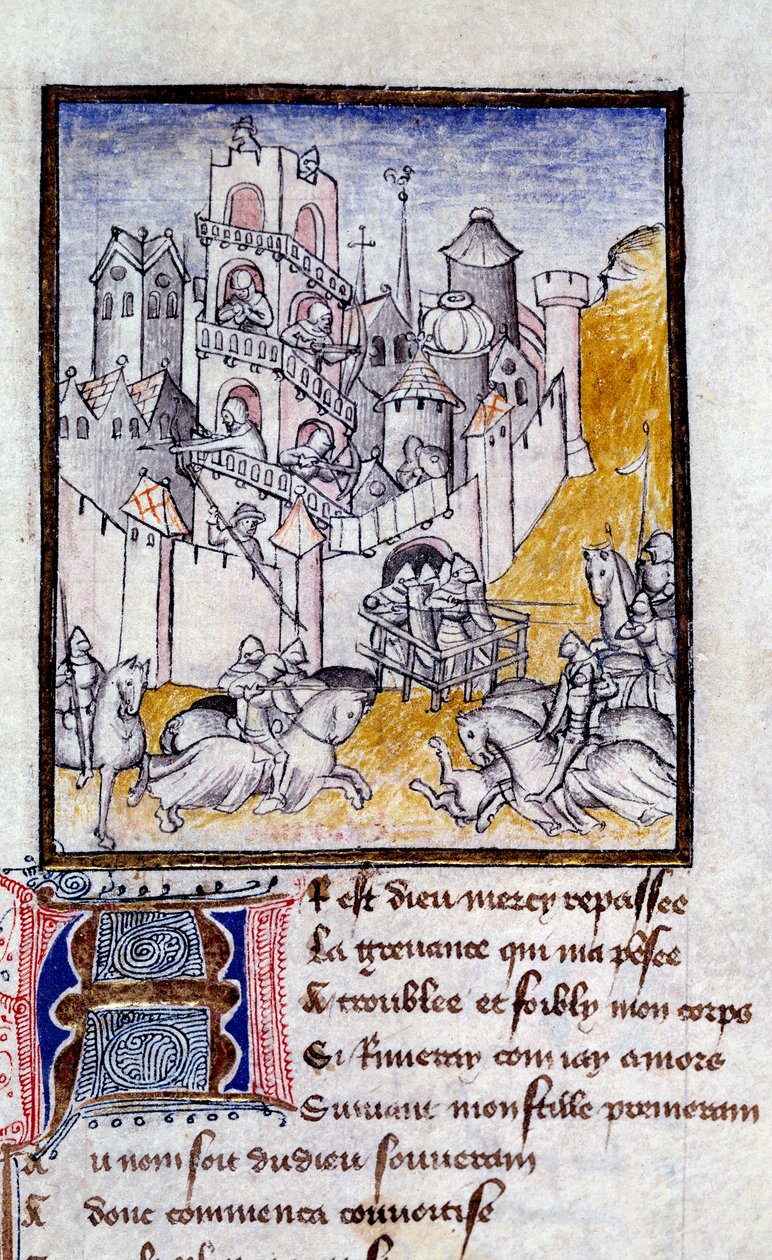Attacco a un castello in miniatura da 