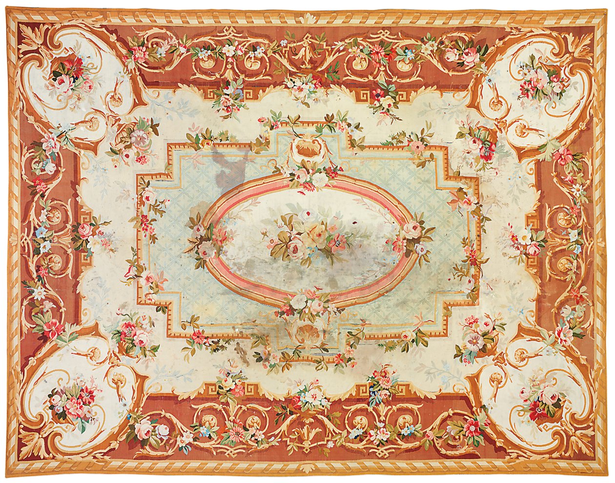 Tappeto di Aubusson, ultimo quarto del XIX secolo da French School