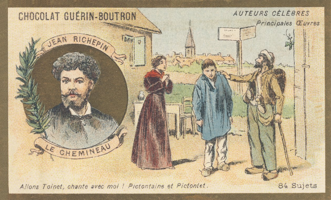 Auguste-Jules Richepin detto Jean Richepin (1849-1926), poeta, romanziere e drammaturgo francese, autore di 