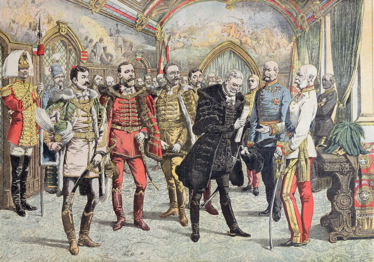 Crisi austro-ungarica - ricevimento dei magnati ungheresi dall
