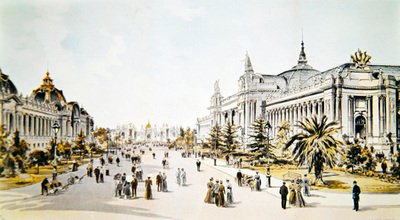 Viale Nicola II con il Grand Palais e il Petit Palais durante l
