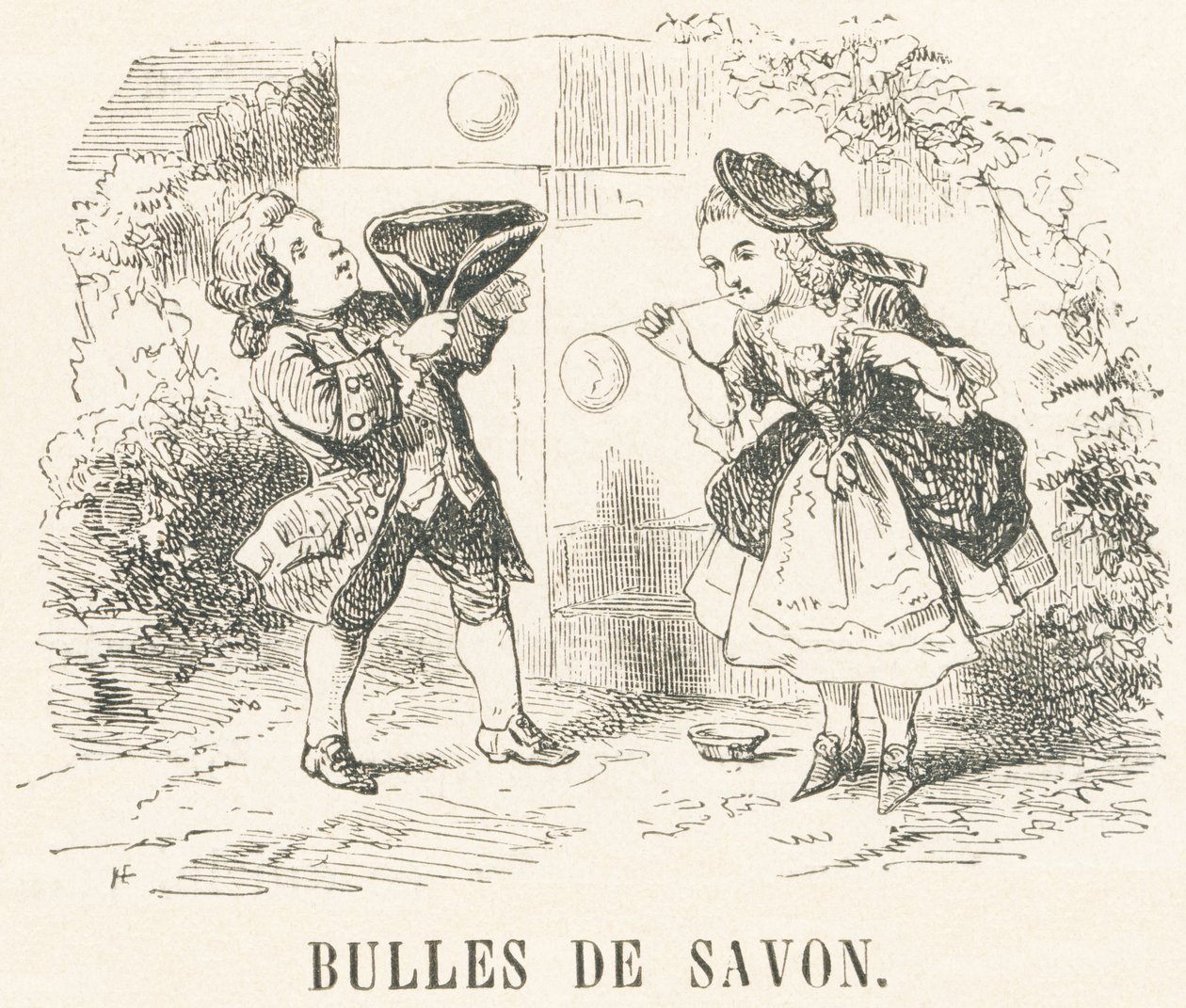B: Bolle di sapone da French School