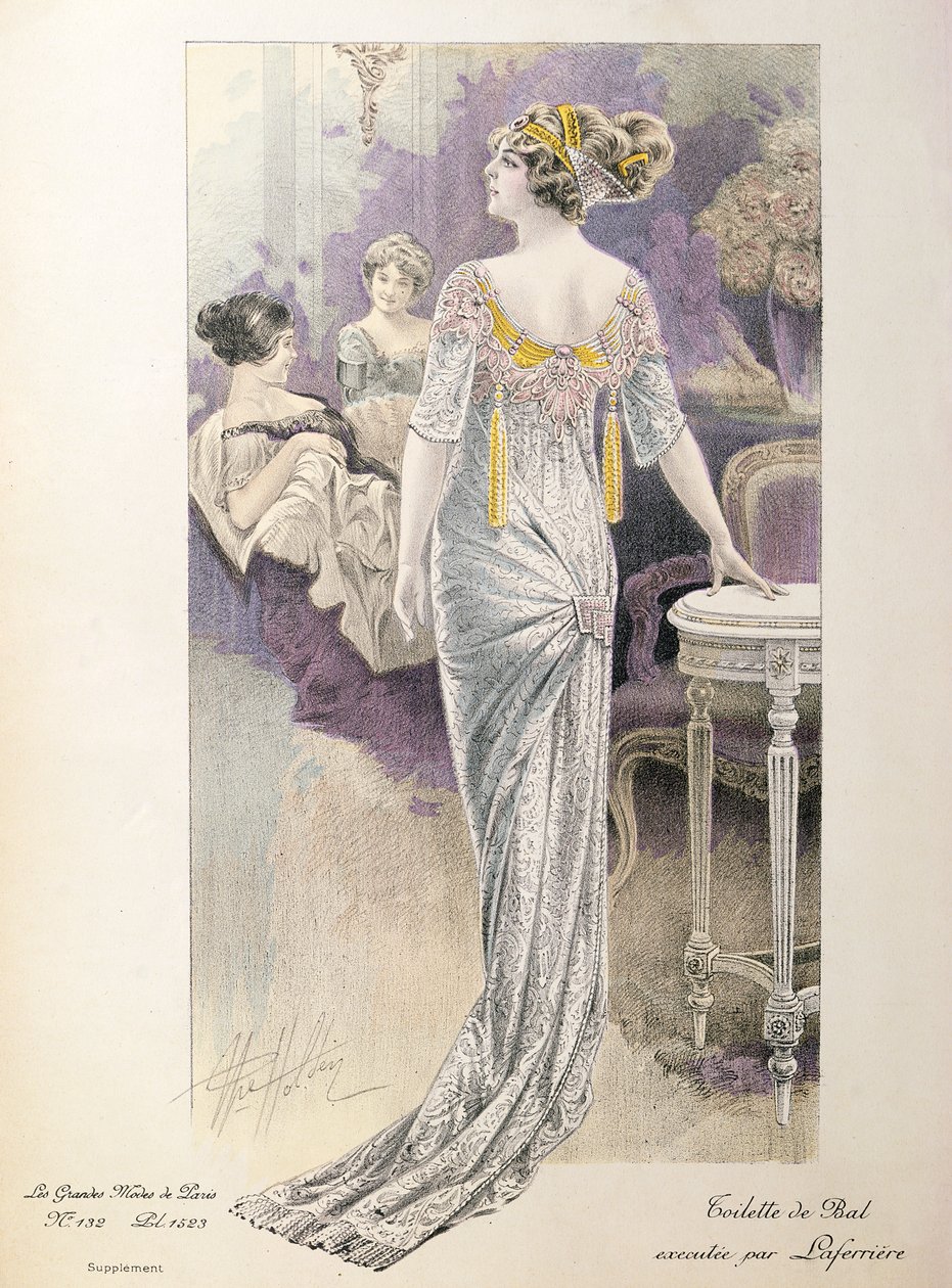 Abito da ballo, da Les Grandes Modes de Paris da French School
