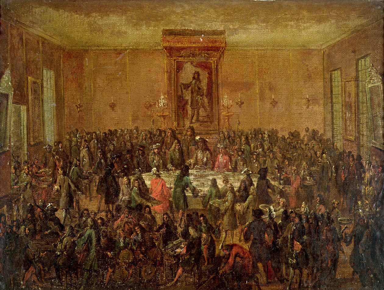 Banchetto in onore di Luigi XIV (1638-1715) dal Corpo Municipale all