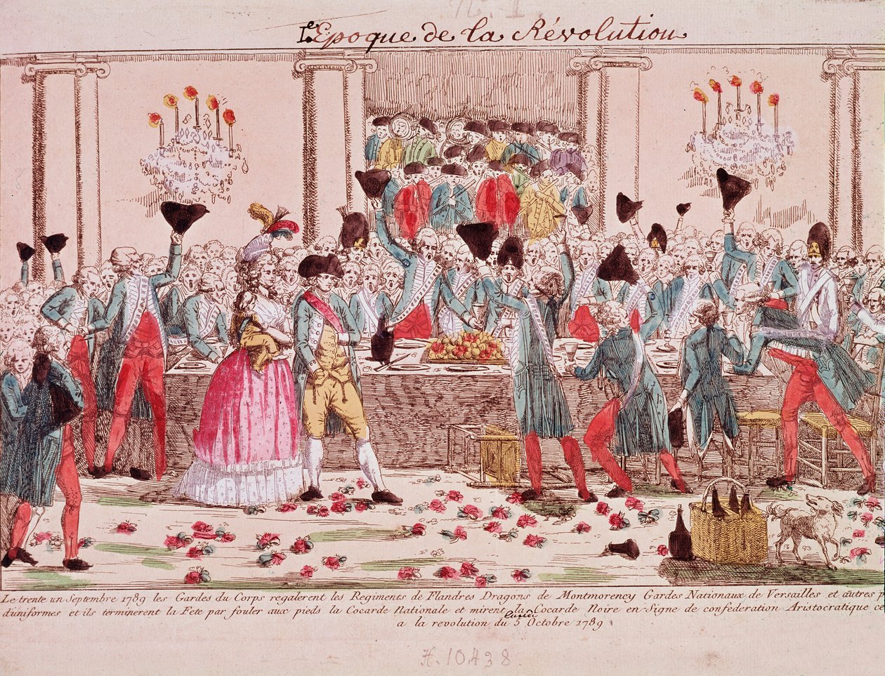 Banchetto dato il 1° ottobre 1789, dalle guardie del corpo del re per accogliere l