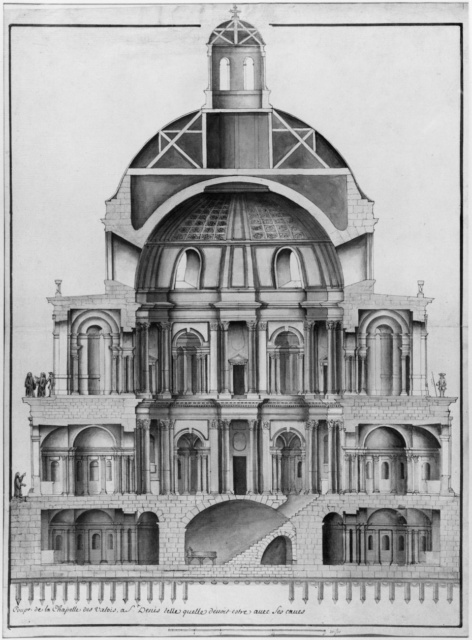 Basilica di Saint-Denis, la Torre Valois da French School