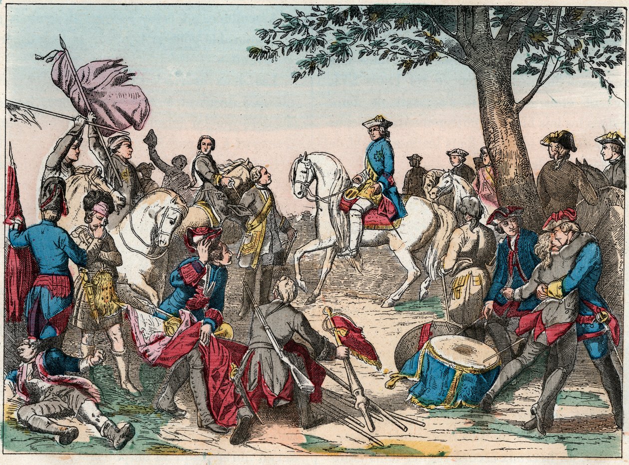 Battaglia di Fontenoy da French School