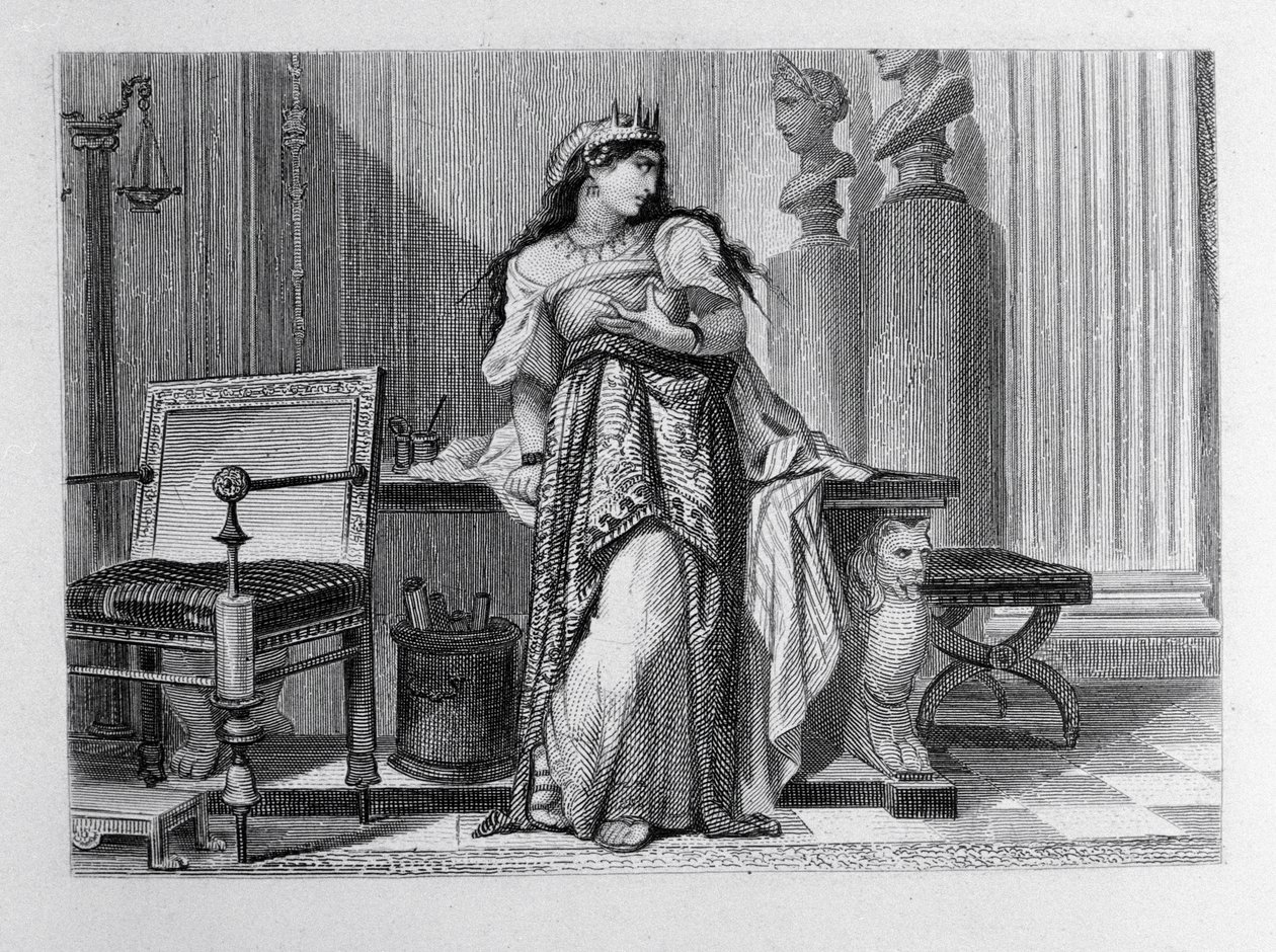 Berenice, illustrazione per Berenice di Jean Racine da French School