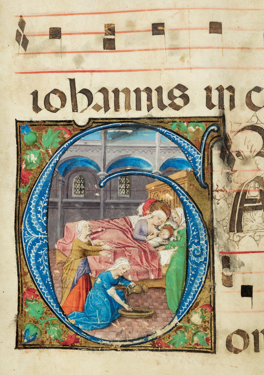Nascita della Vergine, Graduale, f.76 da French School