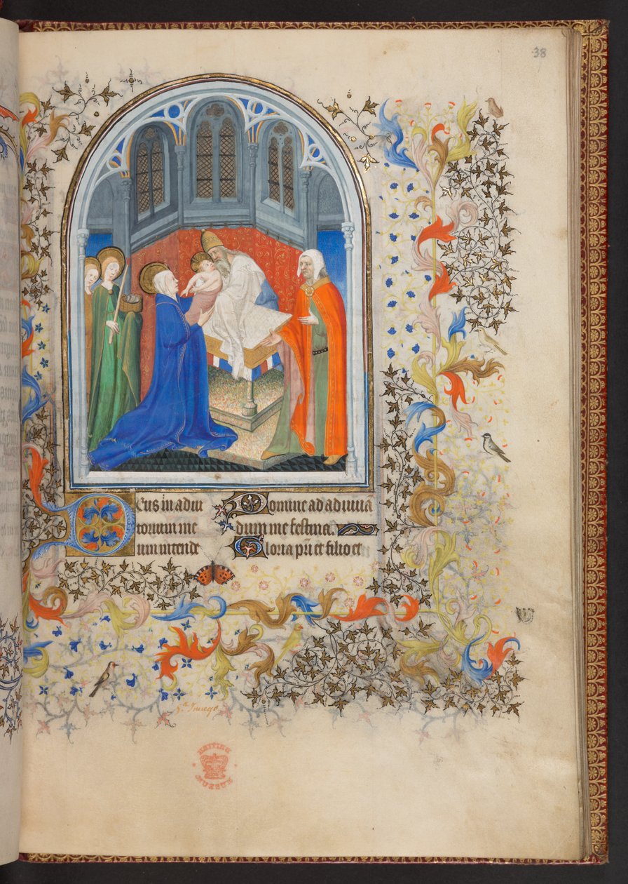 Libro delle Ore, Add MS 32454 f.38r, Francia da French School