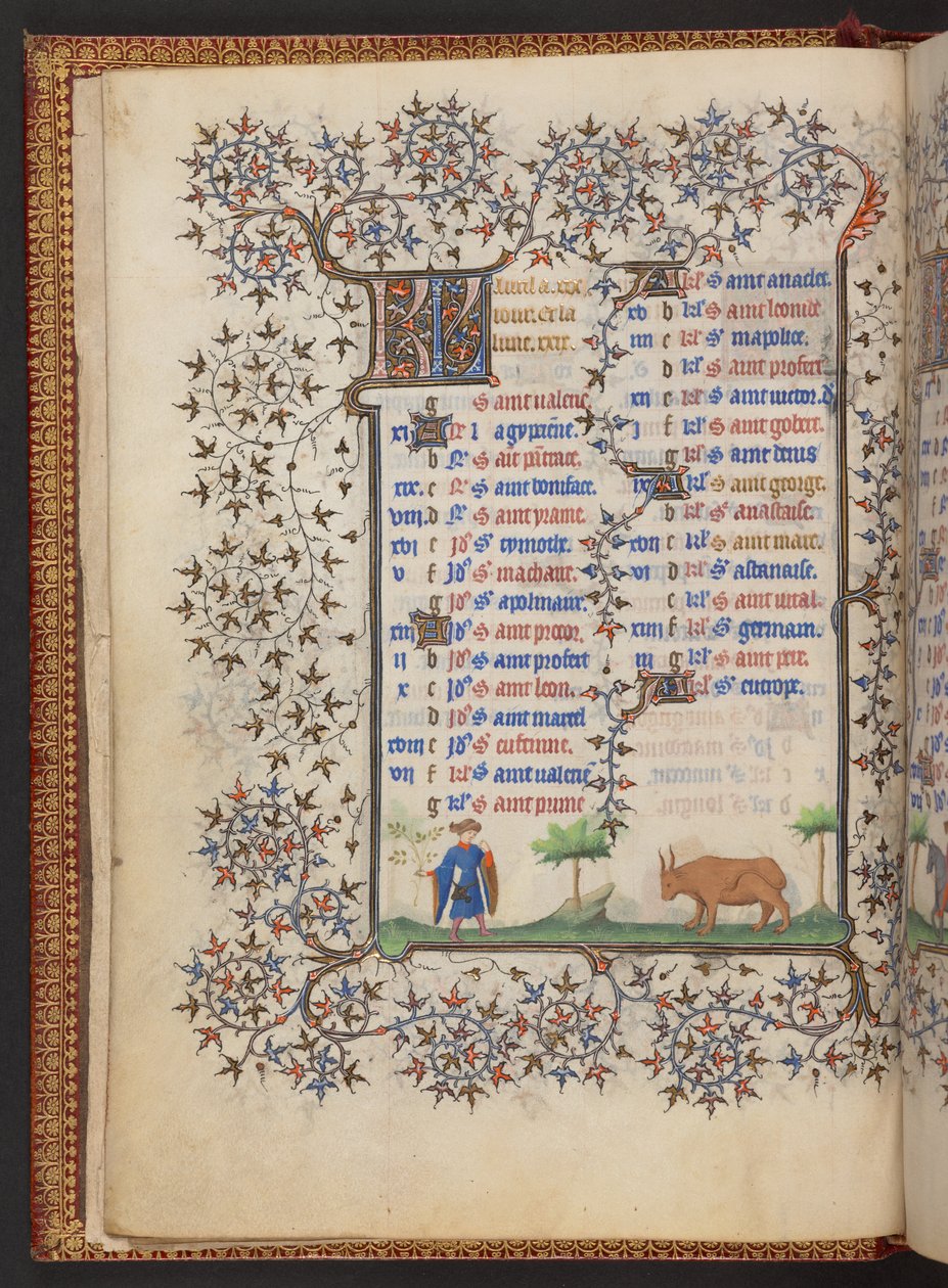 Libro delle Ore, Add MS 32454 f.3v, Francia da French School